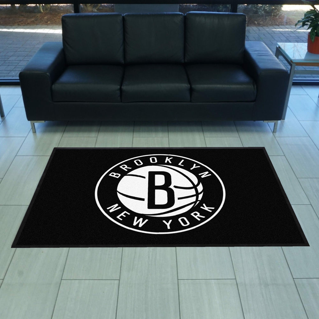 NBA - Brooklyn Nets 4X6 Logo Mat - Landscape