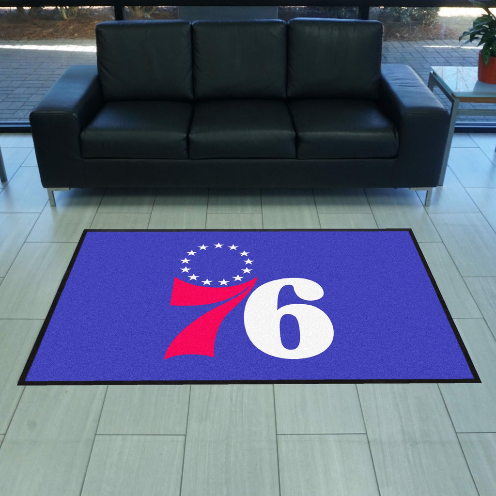 NBA - Philadelphia 76ers 4X6 Logo Mat - Landscape