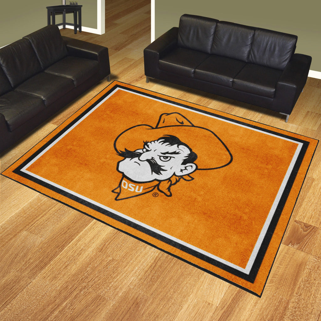 Oklahoma State University 8x10 Rug