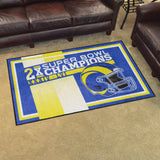 NFL - Los Angeles Rams 4x6 Rug