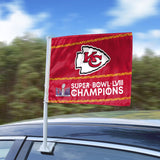 Super Bowl LVIII Champions - Chiefs -Car Flag