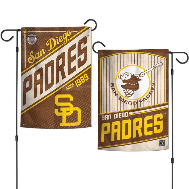 San Diego Padres Flag 12x18 Garden Style 2 Sided Cooperstown