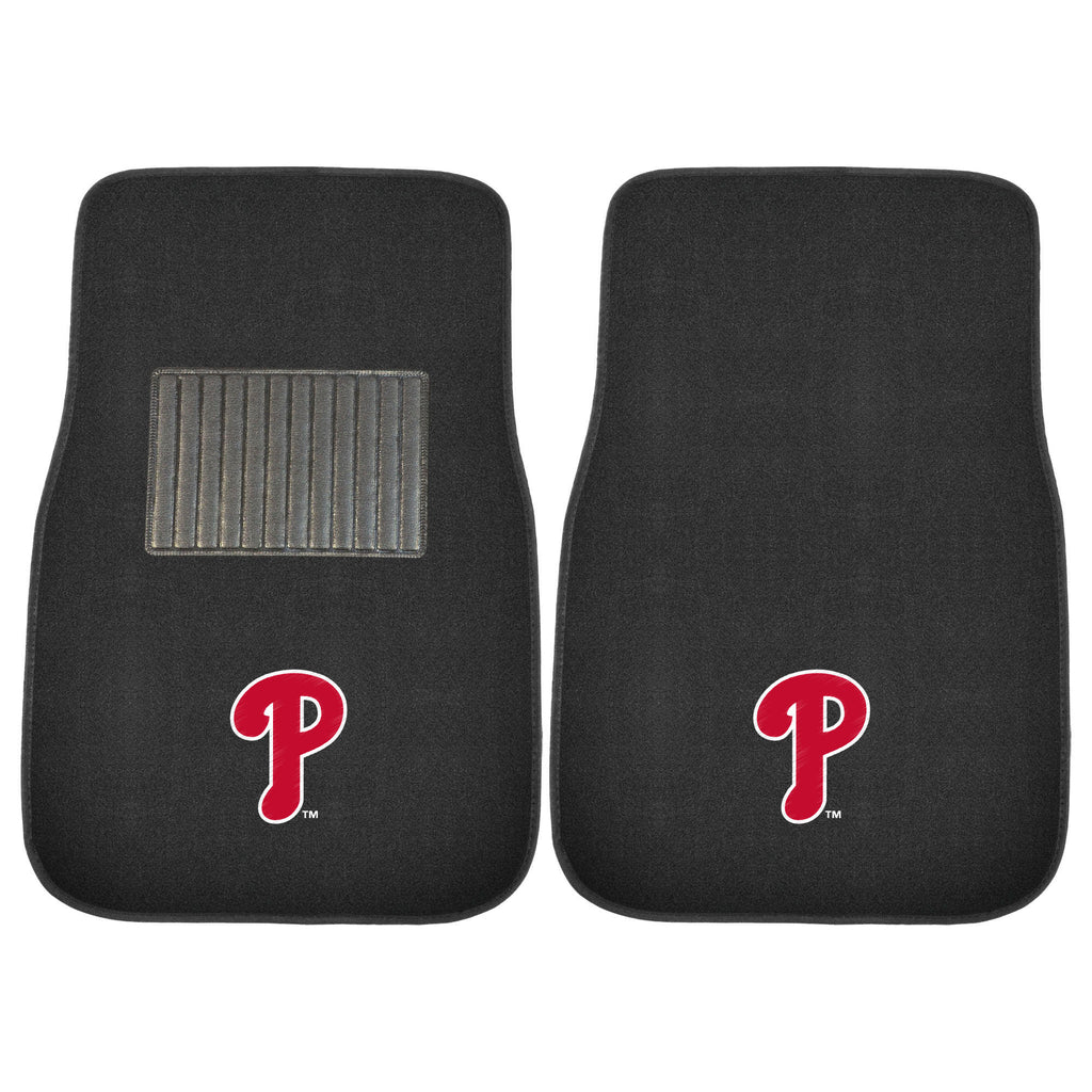 MLB - Philadelphia Phillies 2-pc Embroidered Car Mat Set