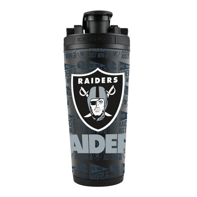 Las Vegas Raiders Ice Shaker 26oz Stainless Steel