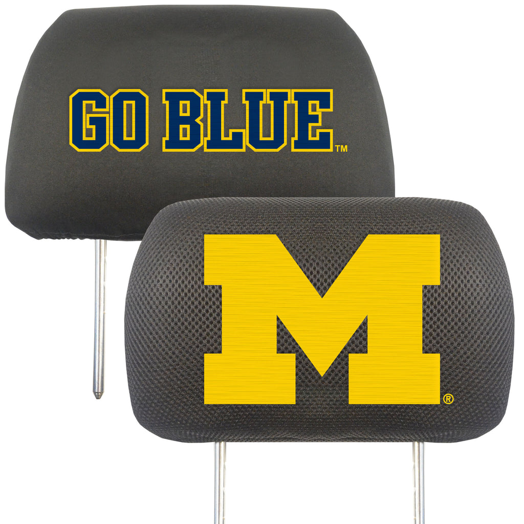 University of Michigan Head Rest Cover