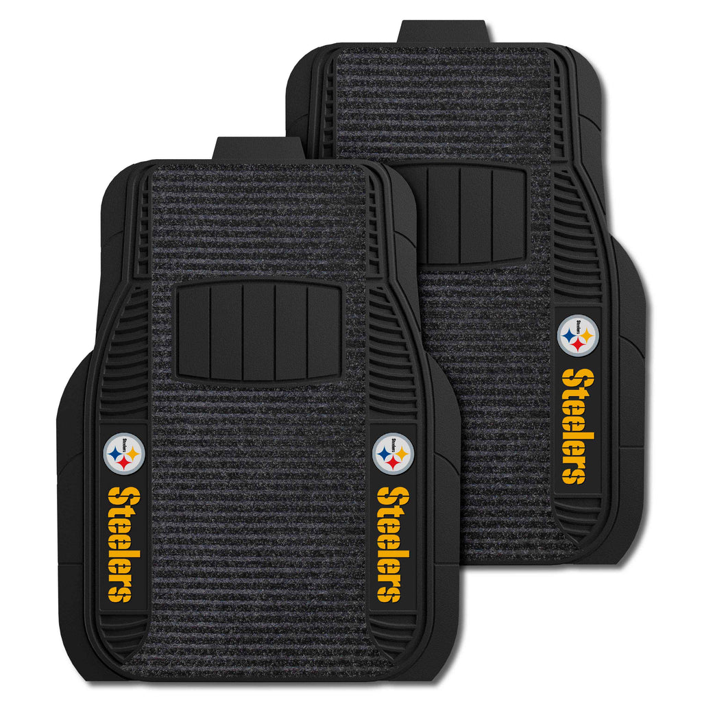 NFL - Pittsburgh Steelers 2-pc Deluxe Car Mat Set