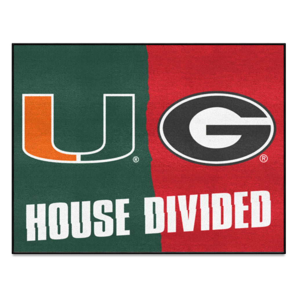 House Divided Mat - Miami / Georgia