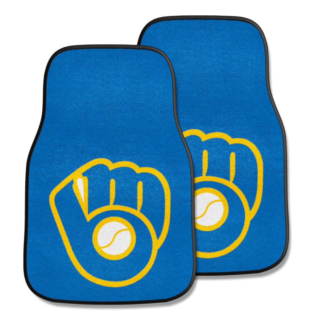 MLB - Milwaukee Brewers 2-pc Carpet Car Mat Set