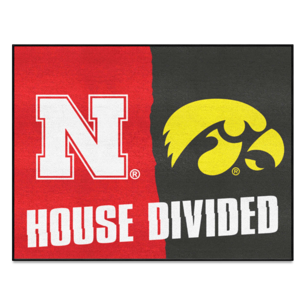 House Divided Mat - Nebraska / Iowa