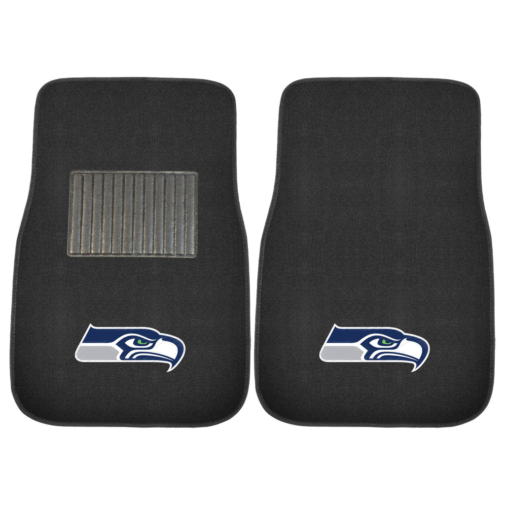 NFL - Seattle Seahawks 2-pc Embroidered Car Mat Set