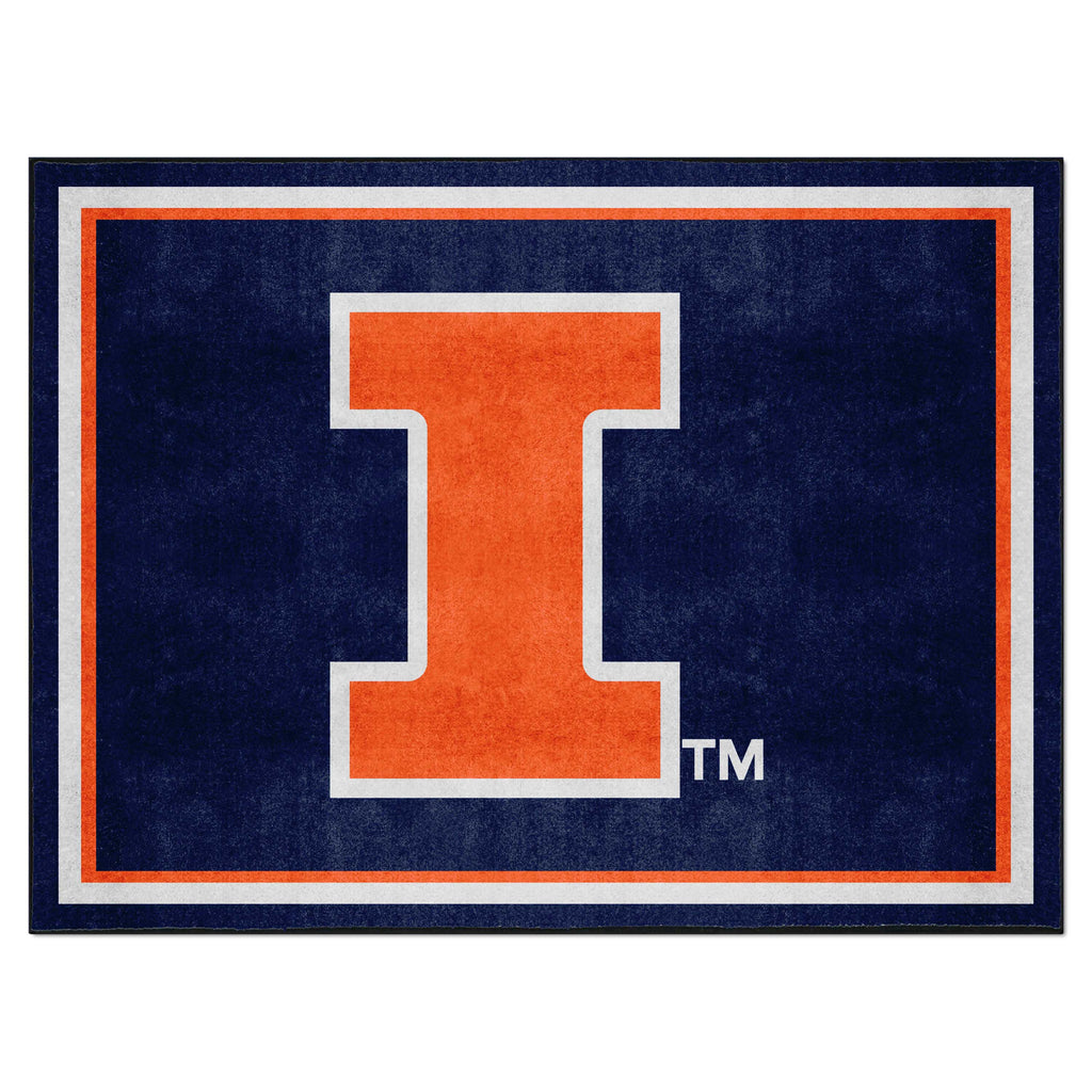 University of Illinois 8x10 Rug