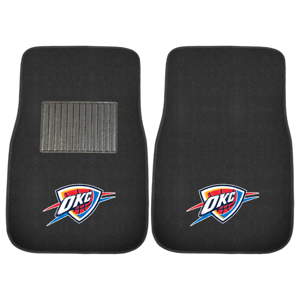 NBA - Oklahoma City Thunder 2-pc Embroidered Car Mat Set