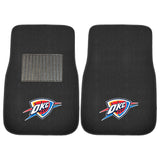 NBA - Oklahoma City Thunder 2-pc Embroidered Car Mat Set