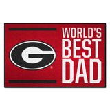 University of Georgia Starter Mat - World's Best Dad