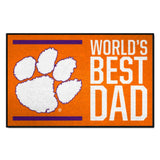 Clemson University Starter Mat - World's Best Dad