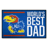 University of Kansas Starter Mat - World's Best Dad