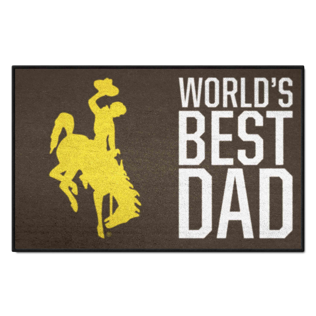 University of Wyoming Starter Mat - World's Best Dad