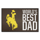 University of Wyoming Starter Mat - World's Best Dad