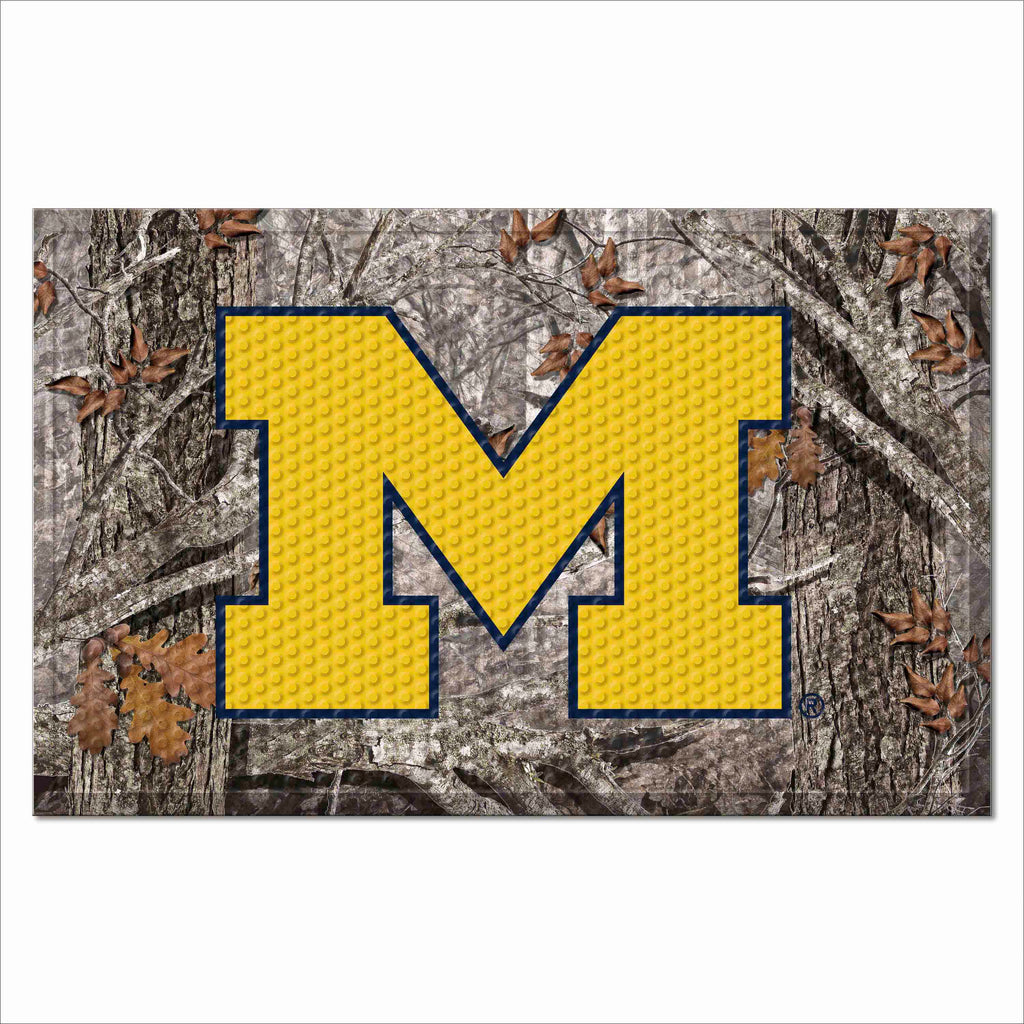 University of Michigan Camo Scraper Mat