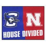 House Divided Mat - Creighton / Nebraska