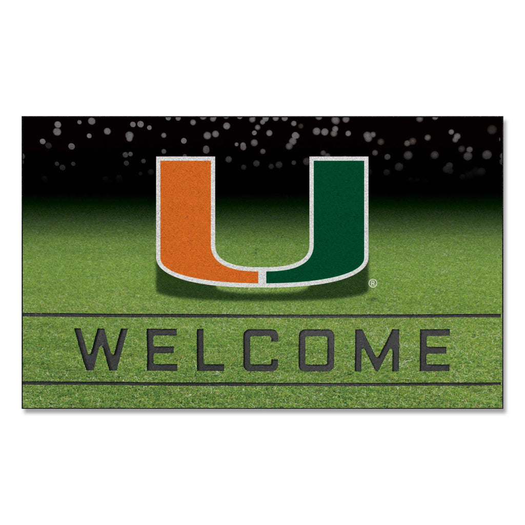 University of Miami Crumb Rubber Door Mat