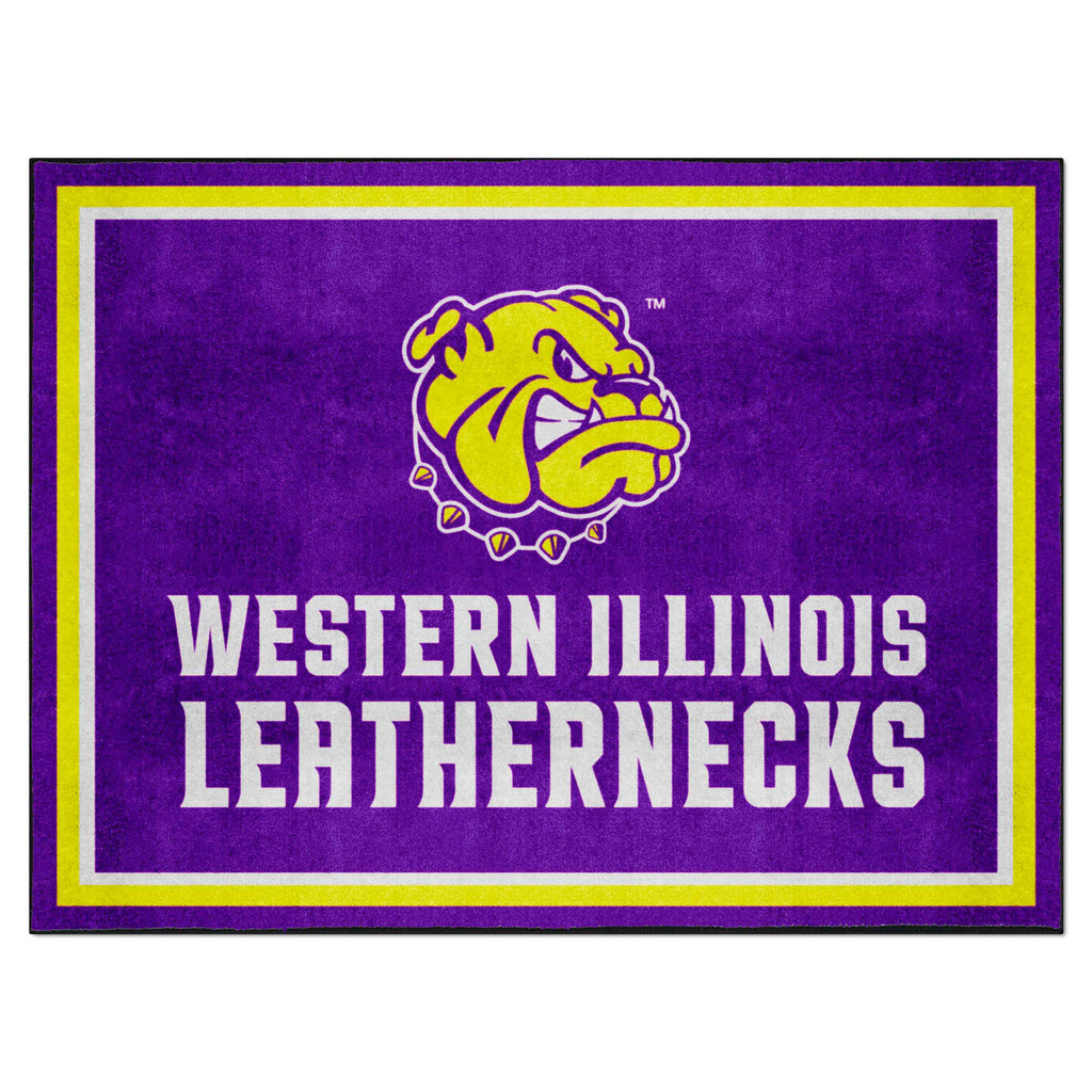 Western Illinois University 8x10 Rug