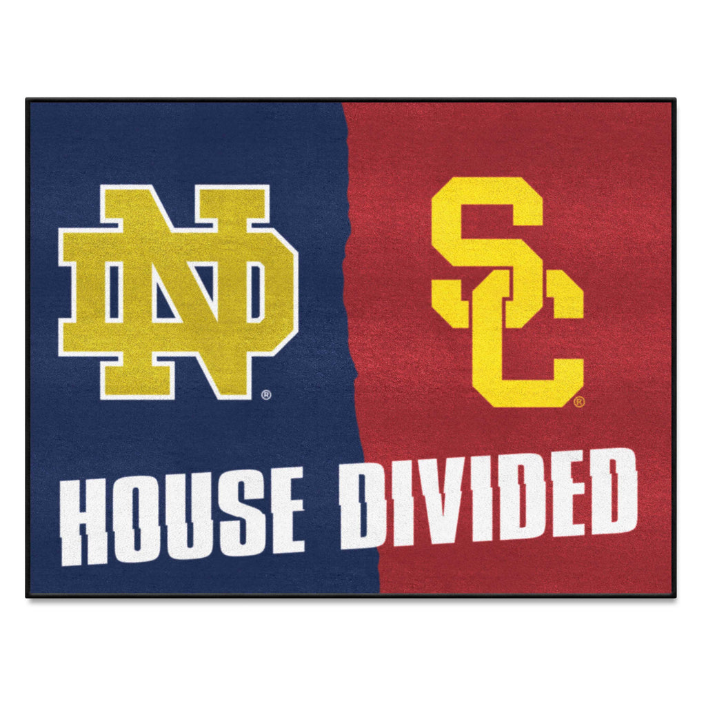 House Divided Mat - Notre Dame / Southern Cal