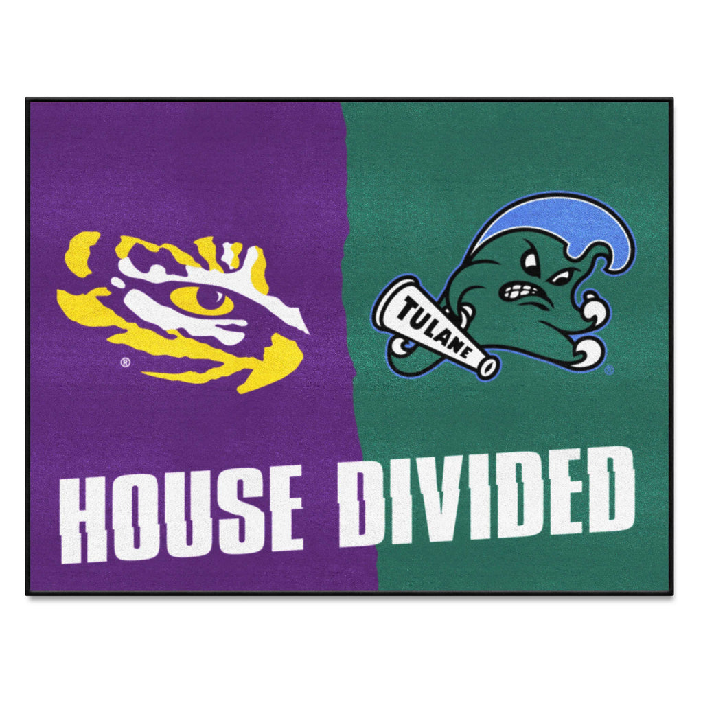 House Divided Mat - LSU / Tulane