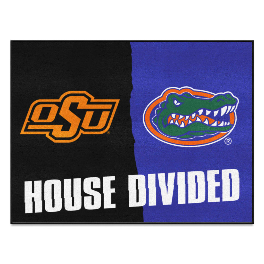 House Divided Mat - Oklahoma State / Florida