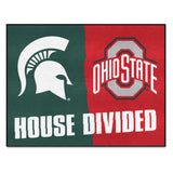 House Divided Mat - Michigan State / Ohio State