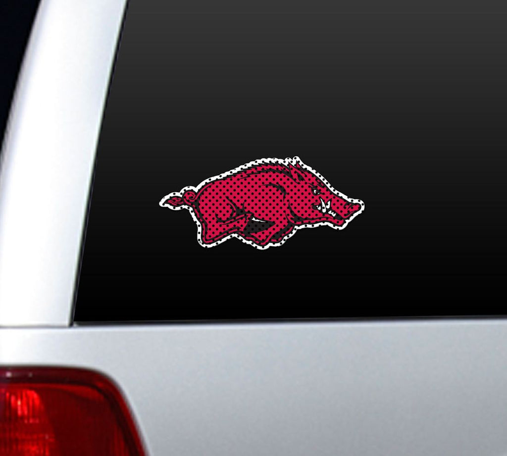 Arkansas Razorbacks Window Film 12 Inch Die Cut