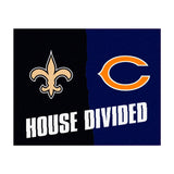 NFL House Divided Mat - Saints / Bears