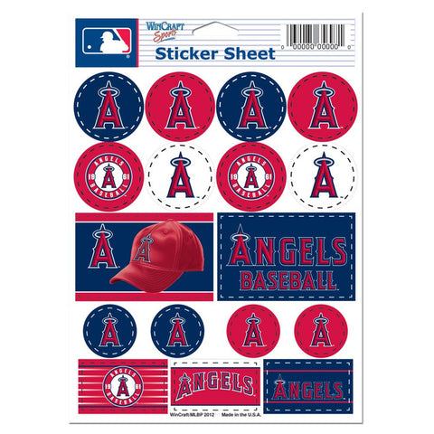 Los Angeles Angels Decal Sheet 5x7 Vinyl