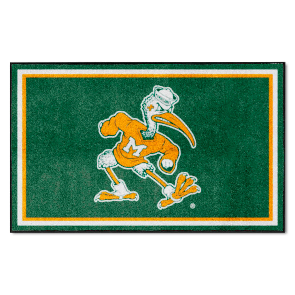 University of Miami 4x6 Rug