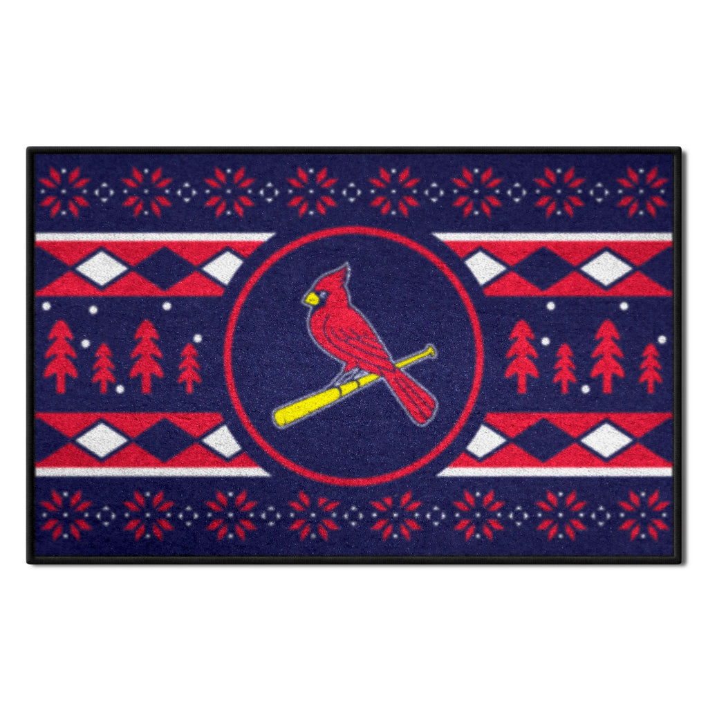 MLB - St. Louis Cardinals Starter Mat - Holiday Sweater