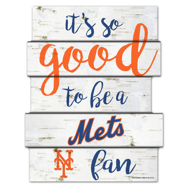 New York Mets Sign 11x14 Wood Good To Be A Fan