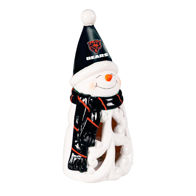 Chicago Bears Statue 8 Inch LED Snowman