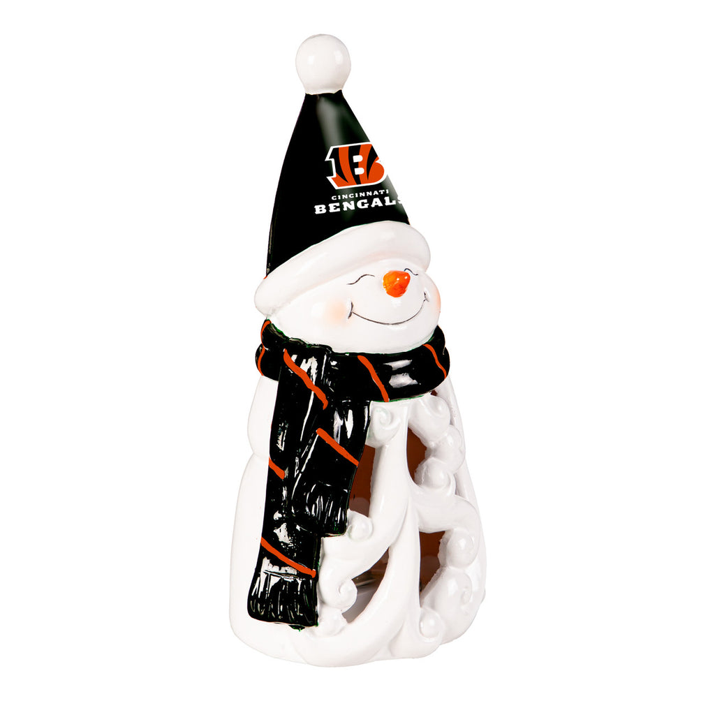 Cincinnati Bengals Statue 8 Inch LED Snowman