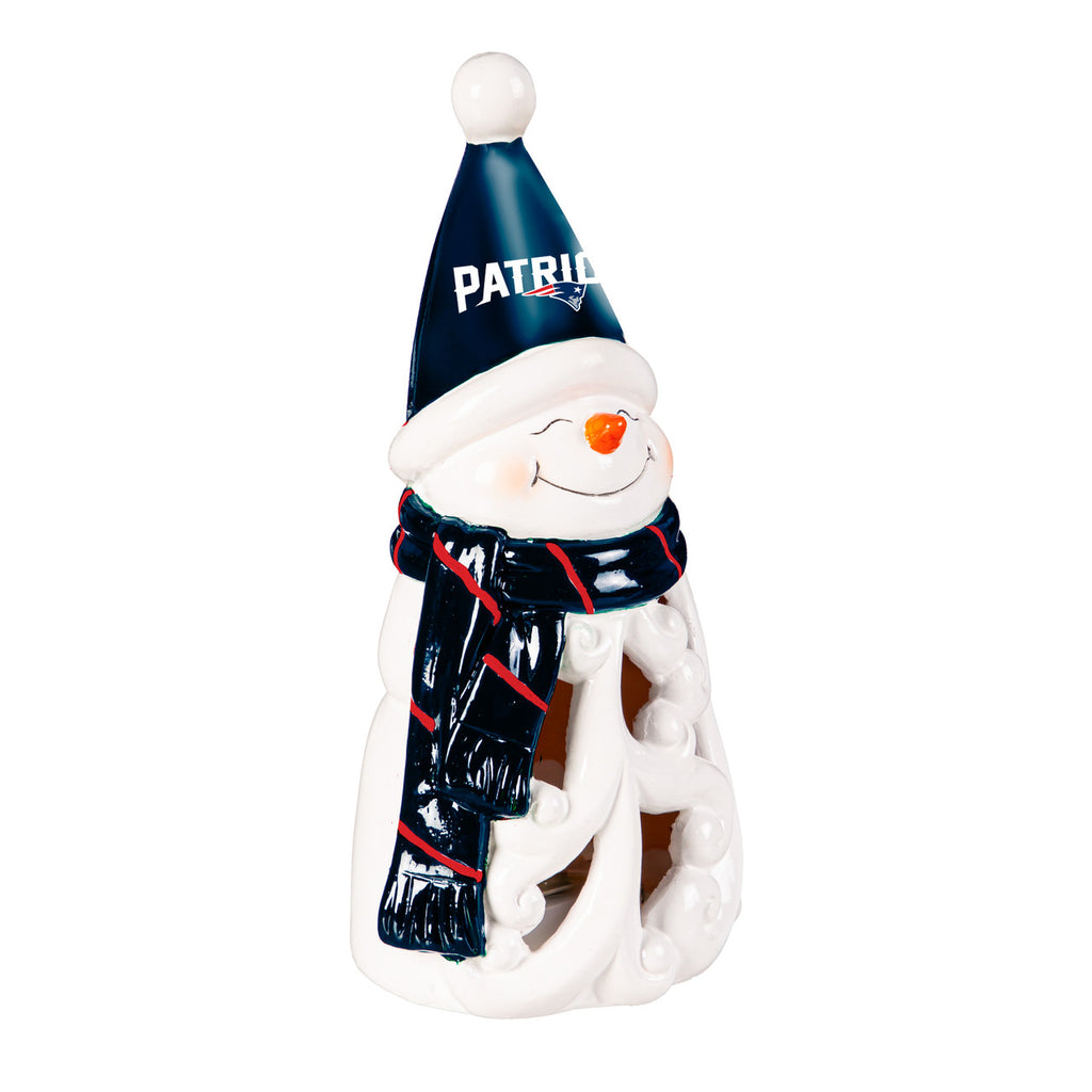 New England Patriots Statue 8 Inch LED Snowman