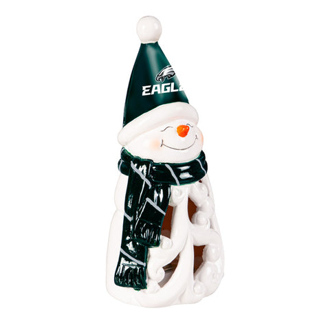 Philadelphia Eagles Statue 8 Inch LED Snowman