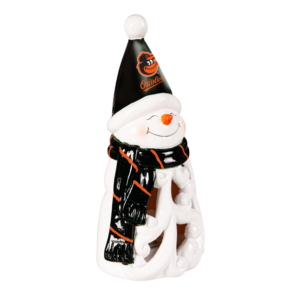 Baltimore Orioles Statue 8 Inch LED Snowman