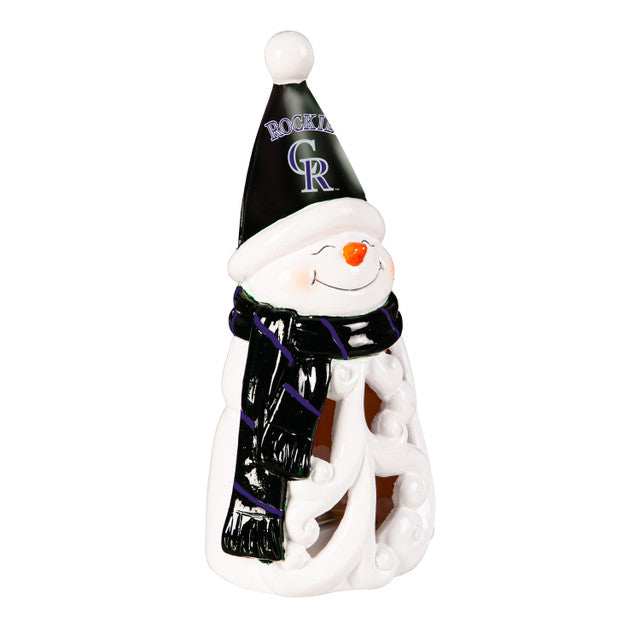 Colorado Rockies Statue 8 Inch LED Snowman