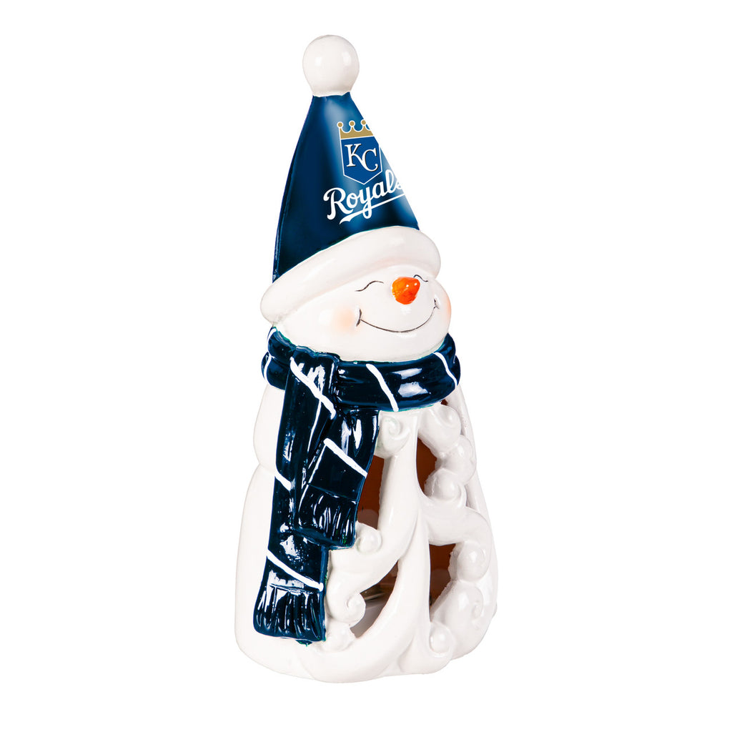 Kansas City Royals Statue 8 Inch LED Snowman