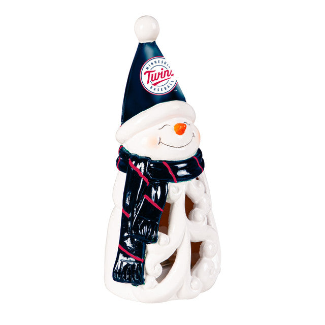 Minnesota Twins Statue 8 Inch LED Snowman