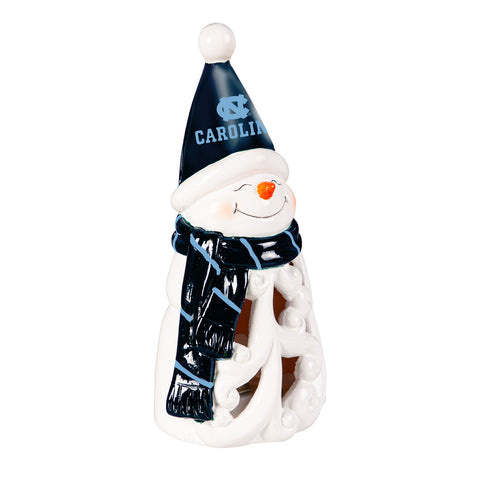 North Carolina Tar Heels Statue 8 Inch LED Snowman