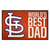 MLB - St. Louis Cardinals Starter Mat - World's Best Dad