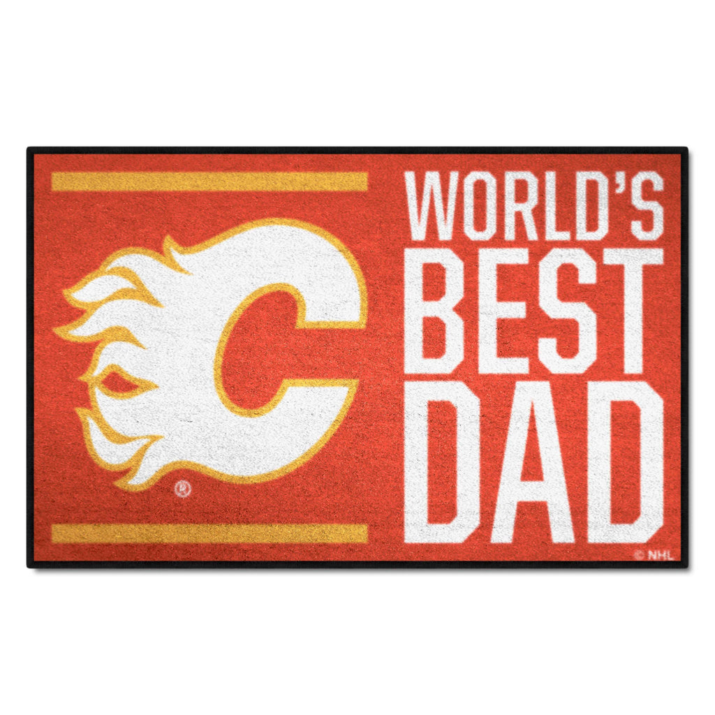 NHL - Calgary Flames Starter Mat - World's Best Dad