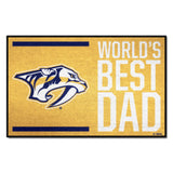 NHL - Nashville Predators Starter Mat - World's Best Dad