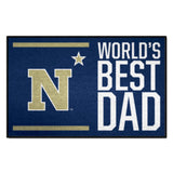 US Naval Academy Starter Mat - World's Best Dad