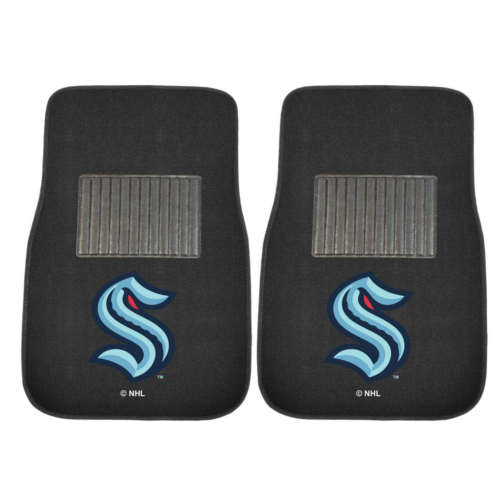 NHL - Seattle Kraken 2-pc Embroidered Car Mat Set